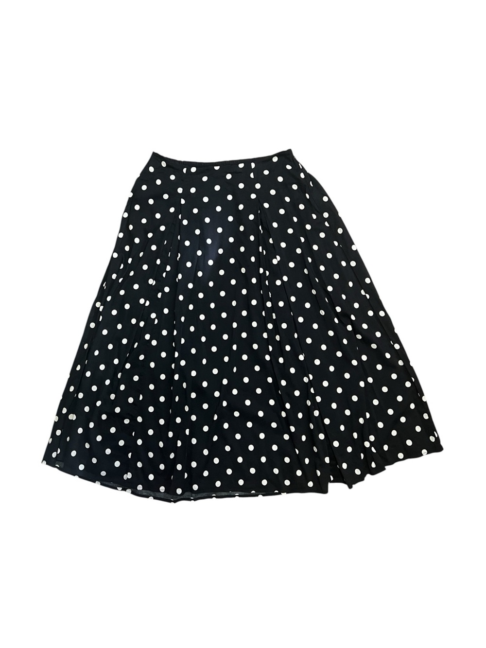 a new day Black and White Polka Dot A-Line Skirt